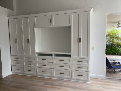 Bedroom cabinetry painters