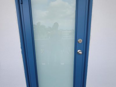 exterior condo door painted
