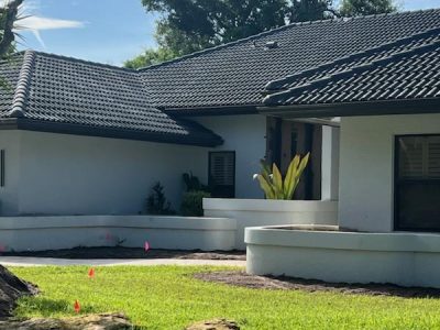 newly painted roof on home in boca raton fl