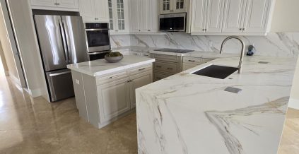 Repainted Kitchen Cabinetry