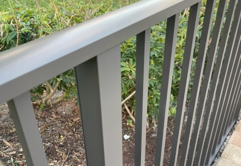 fence painting project completed