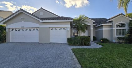 Tan & White House Exterior