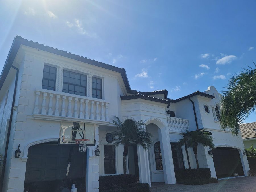 Front of White and Black Painted Home Preview Image 3