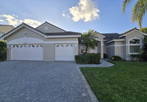 Tan & White House Exterior