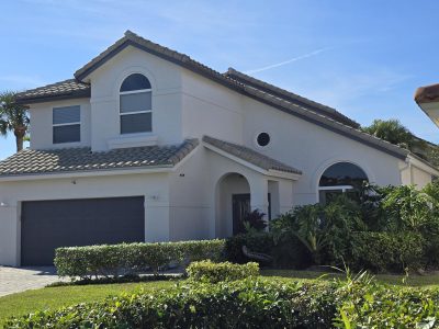 White & Brown House Exterior Painting Project