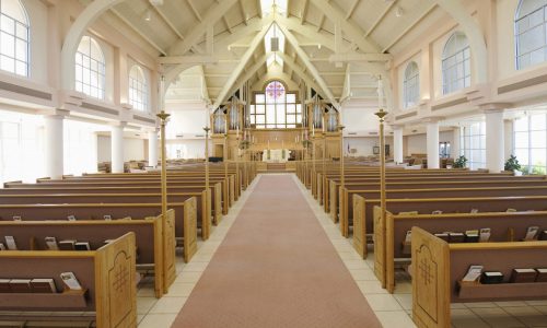 Church Vaulted Interior Painting