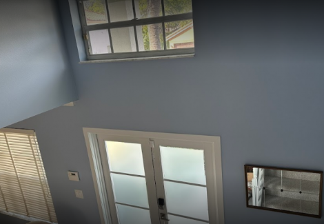 Loft interior walls painted