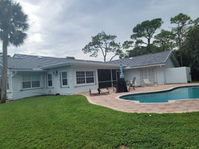 house painting project back of house in boca raton fl