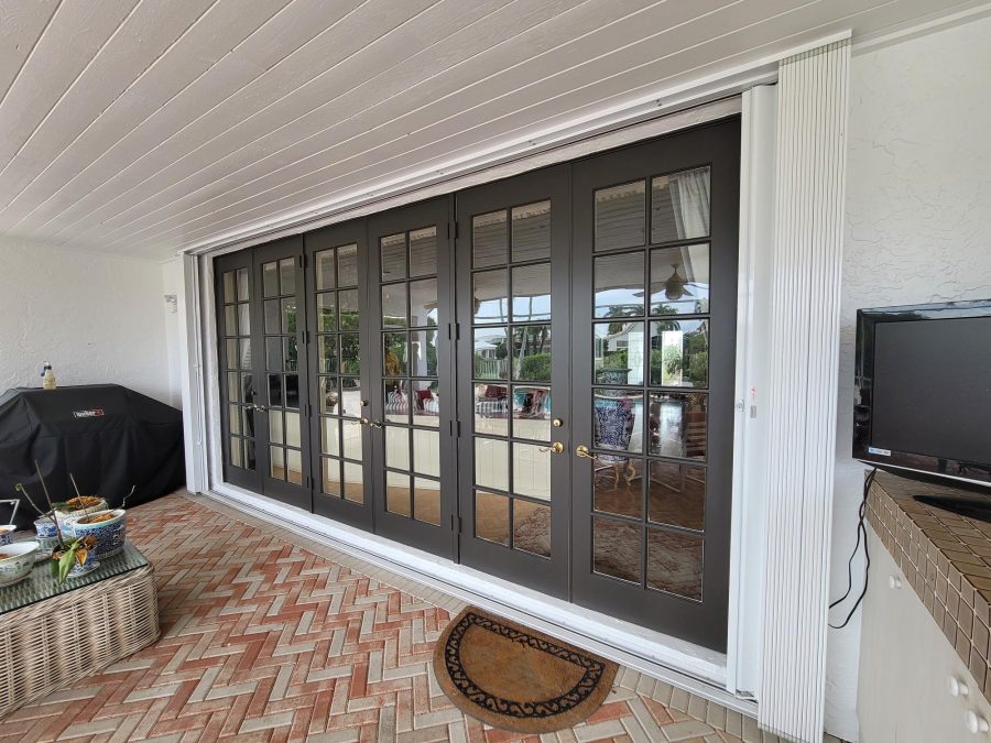 painted rear of house sliding doors boca raton fl Preview Image 2