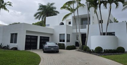 White & Black Front and Rear Exterior ...