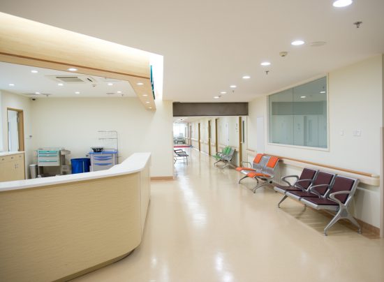 hospital interior hallway