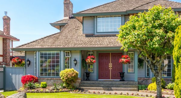 exterior of home during springtime in boise