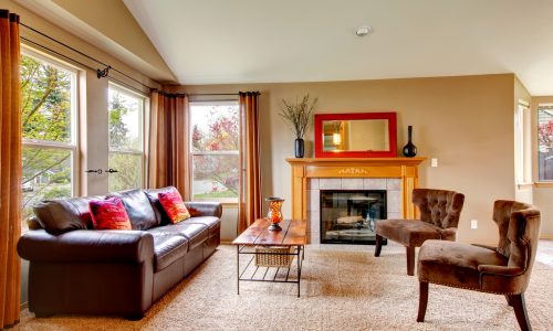 Freshly Painted Cozy Living Room