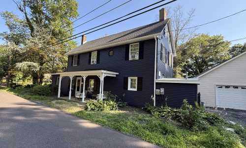Blue Siding Exterior Painting