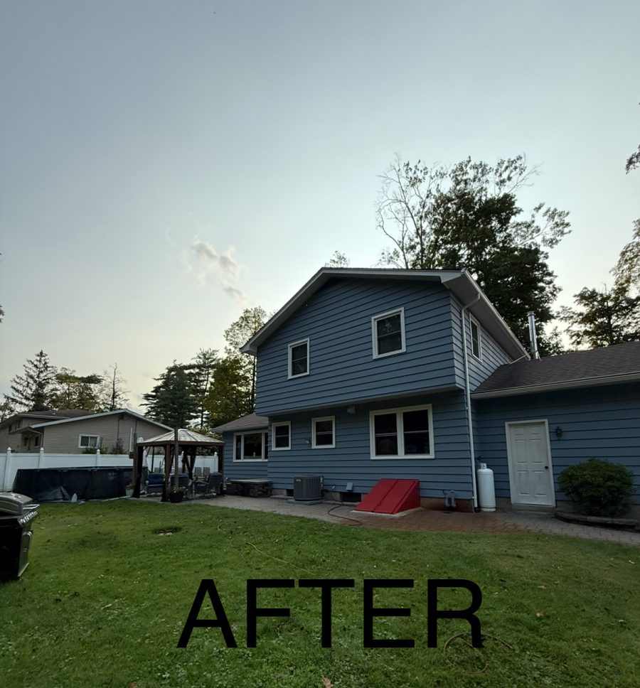 blue vinyl siding on back of house Preview Image 2