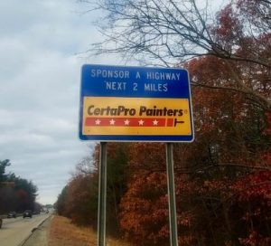 certapro highway sign