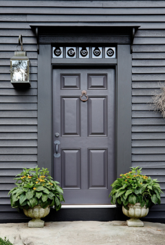 Dark gray door