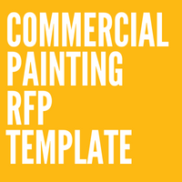 Block of text that says "Commercial Painting RFP Template"