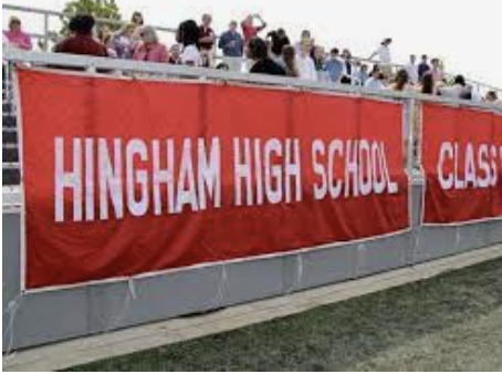Hingham High School Red banner