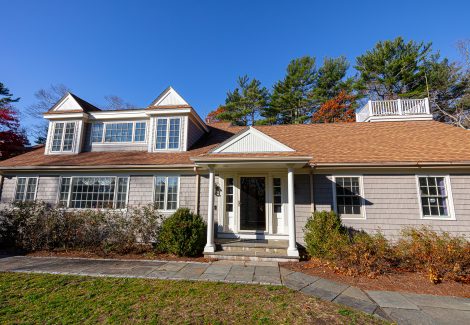 Beige exterior paint with white trim - Exterior project in Duxbury