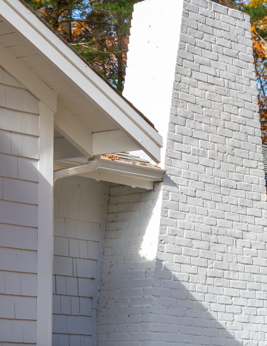 Chimney with white painted brick Preview Image 3