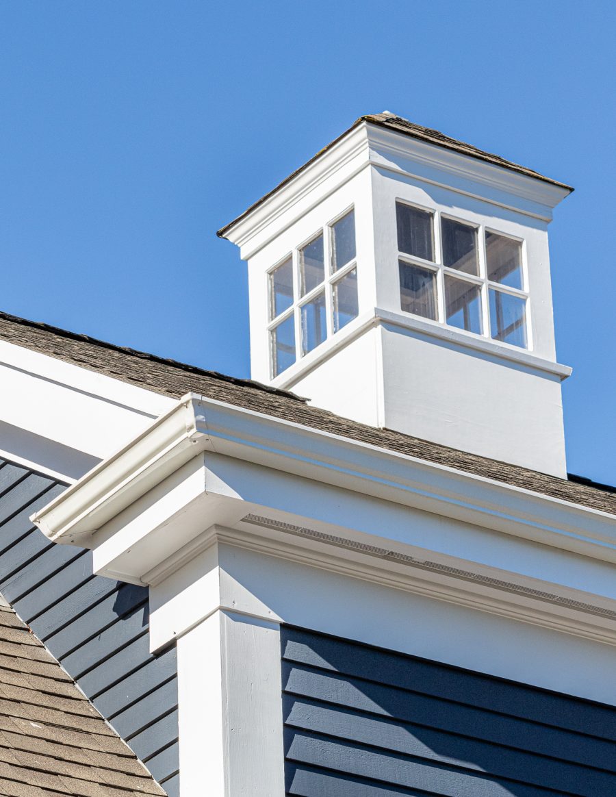 Close up view of roof area, soffits, and trim of house painted by certapro Preview Image 4