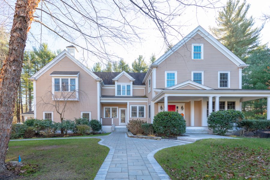 View of front of home in Hanover, MA after exterior painting project Preview Image 3