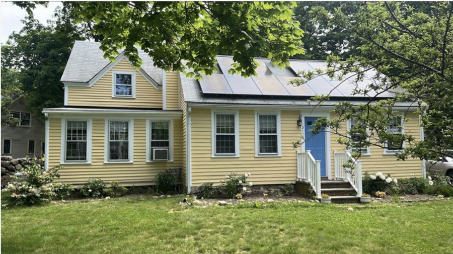 Yellow home with bright blue door on South Coast, Massachusetts Preview Image 1