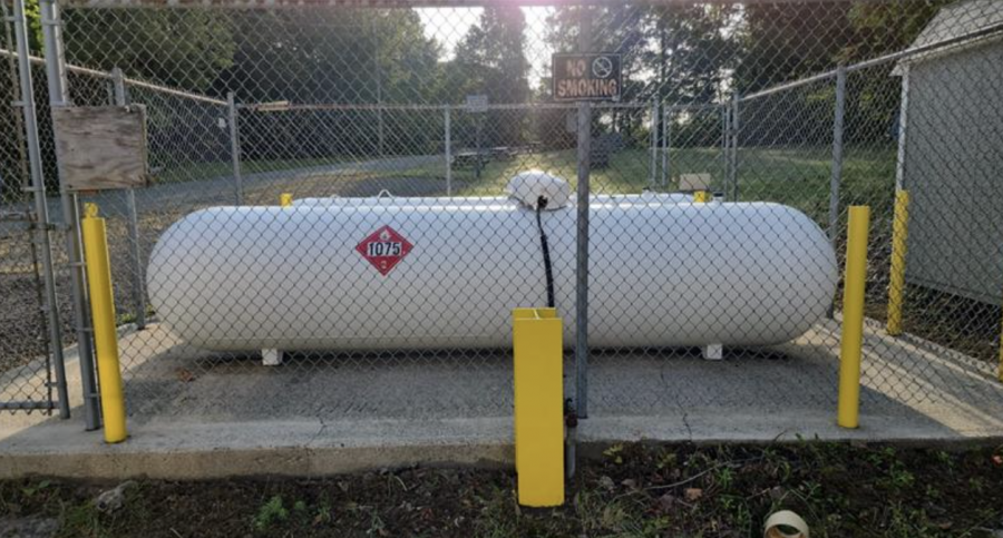 2 white propane tanks Preview Image 1
