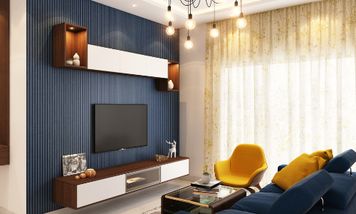 Interior Painting of Living Room with Color Consultation