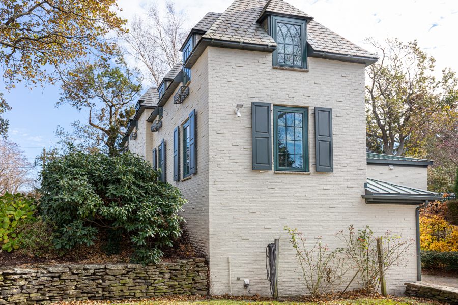 side of brick home after exterior painting project Preview Image 8