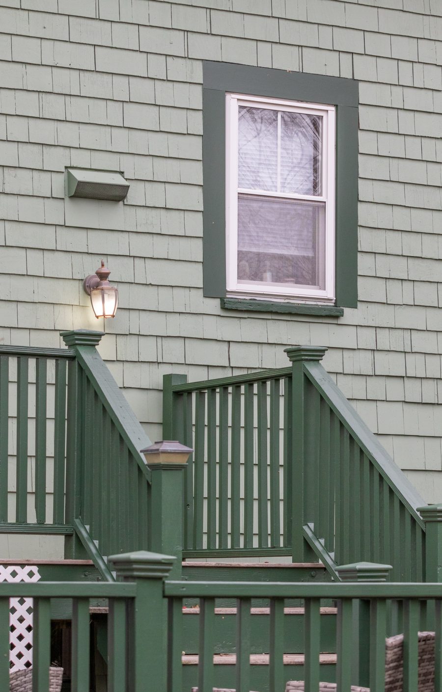 Green painted deck banisters Preview Image 1