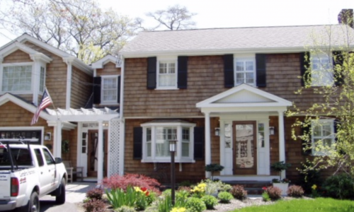 Stained Cedar Shingle Home
