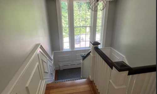 Stair rail, trim and bannister painting