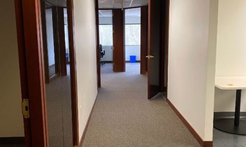 Interior painting - office hallway