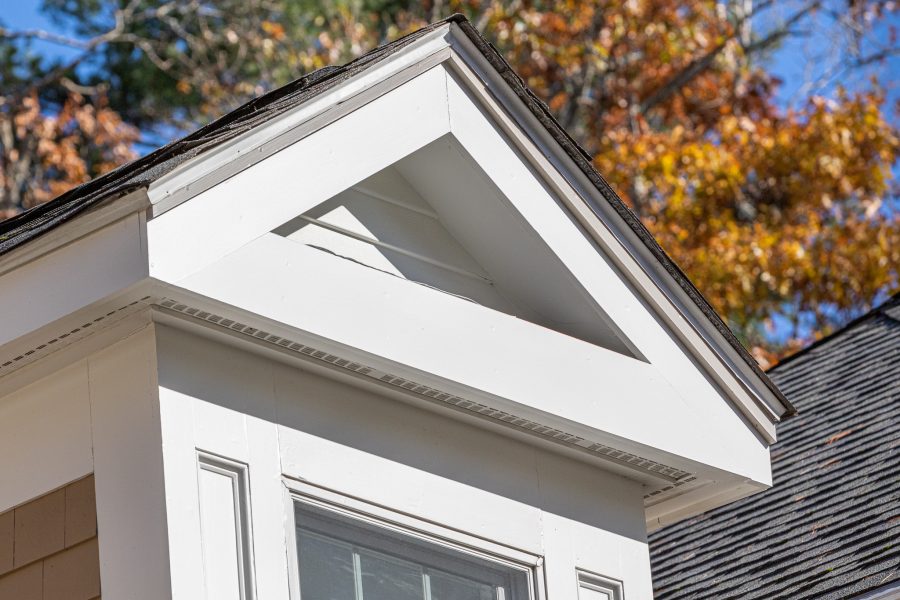 Dormer soffits and trim after exterior painting project Preview Image 5
