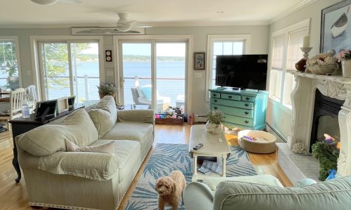 Interior painting to waterfront home.