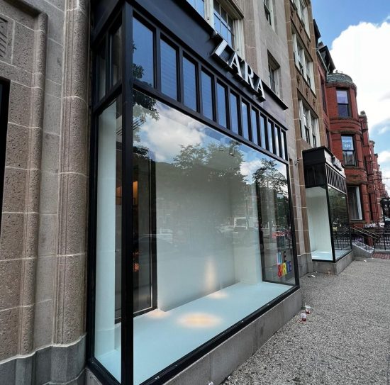 zara retail storefront exterior painting services