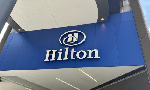 Hilton Hotel Sign Painting