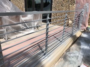 railing metallic coating finish