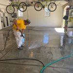 certapro team cleaning garage floor