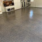 side view of finished garage floor by certapro