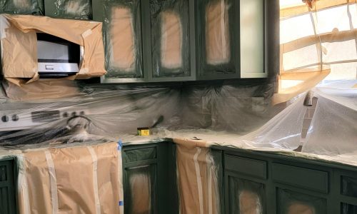 Cabinet Painting Process
