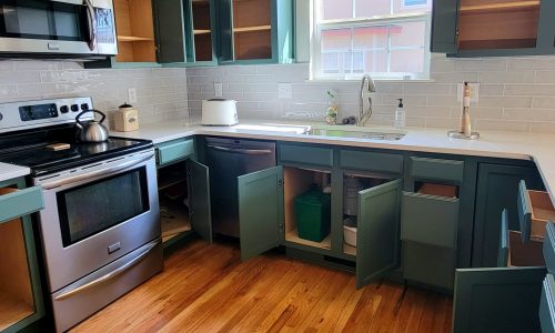 Finished Kitchen Cabinets