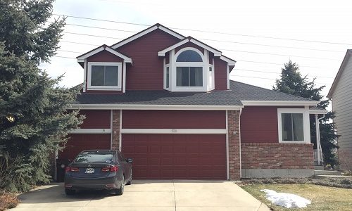 Dark Red with White Trim