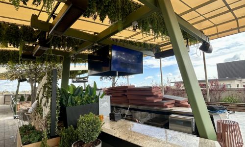 Repainted Rooftop Structures