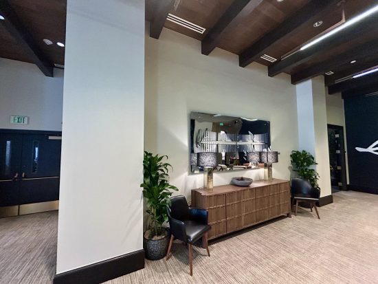 painted hotel function space