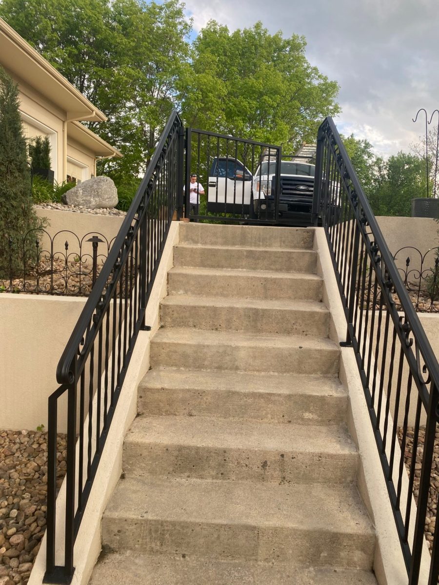 concrete staircase with metal railing Preview Image 2
