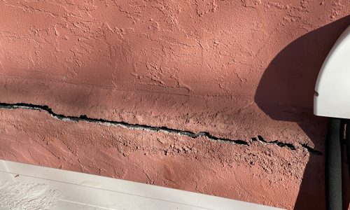 Before Photo - Cracked Stucco