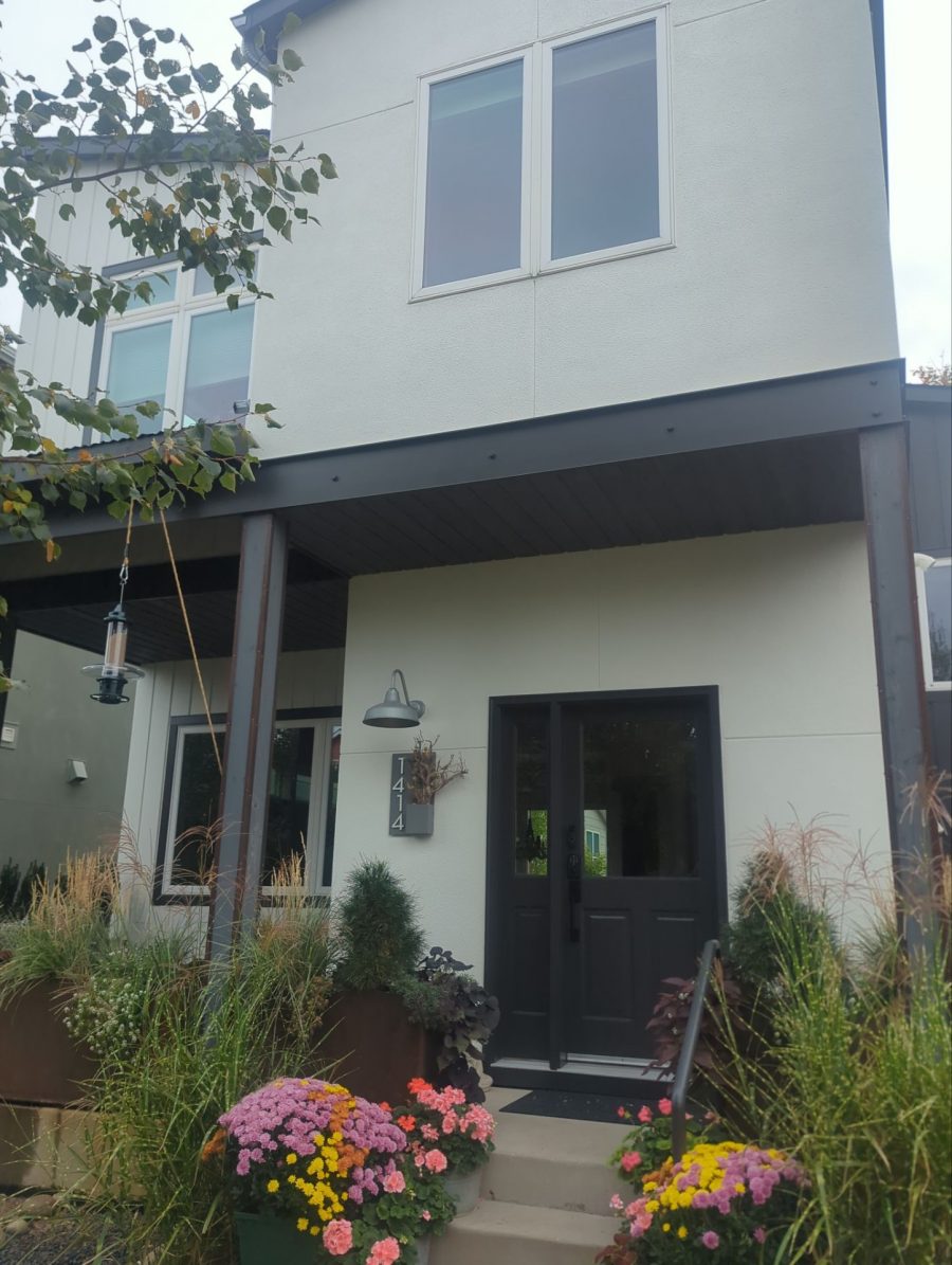 white and black painted home exterior Preview Image 2